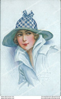 Cb348 Cartolina Art Deco Donnina Lady Donna Cupido Illustratore Sophie Padney - Other & Unclassified