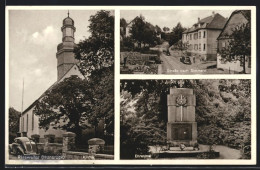 AK Riesweiler /Hunsruck, Kirche, Strasse Nach Simmern, Ehrenmal  - Simmern