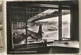 2x AK "BERLIN TEMPELHOF FLUGHAFEN, ROLLFELD" SCHÖNE ALTE POSTKARTE VINTAGE ANTIK SW  Alter Entsprechend Guter Zustand - Tempelhof