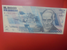 MEXIQUE 20.000 PESOS 1989 Circuler (B.33) - Mexique