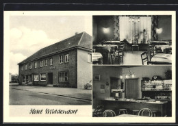 AK Holdorf, Hotel Middendorf, Aussen- U. Innenansichten  - Autres & Non Classés