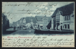 Mondschein-AK Obernkirchen, Blick über Den Marktplatz  - Other & Unclassified