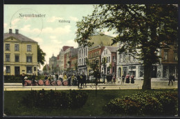 AK Neumünster, Strassenpartie Am Kuhberg  - Neumünster