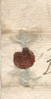 N°2062 ANCIENNE LETTRE DE ELISABETH DE NASSAU A TURENNE AU PRINCE DE SEDAN AVEC CACHET DE CIRE ET RUBAN PAS DE DATE - Historische Documenten