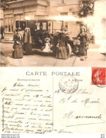 33 - Gironde  - Andernos Les Bains - Carte Photo -  Andernos Le Haut - Famille Girondine Posant Avec Leur Voiture - Andernos-les-Bains