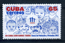 Cuba 2012 / Population Census MNH Censo De Población Volkszählung / Ho37  C1-5 - Unused Stamps