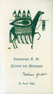 17 - MENU - IINGENIEURS A.M. Groupe Des Ardennes 24 Avril 1966 - Menú