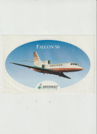 LD 61 : Autocollant : Avion  Dassault( Toulouse) :  Falcon  50 - Stickers