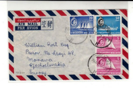 Singapore / Airmail / Czechoslovakia - Singapur (1959-...)