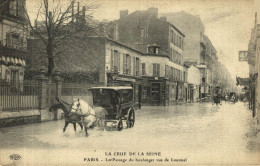 PARIS CRUE DE LA SEINE LE PASSAGE DU BOULANGER RUE DE LOURMEL - Inondations De 1910