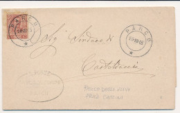 1905 PARCO  (DEGLI ULIVI ) FRAZIONE CARINI DOPPIO CERCHIO GRANDE PROVVISORIO - Poststempel
