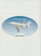 LD 61 : Autocollant : Avion  Dassault( Toulouse) :  Falcon  2000 - Stickers