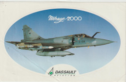 LD 61 : Autocollant : Avion  Dassault( Toulouse) :  Mirage  2000 - Aufkleber