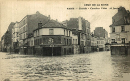 PARIS CRUE DE LA SEINE GRENELLE CARREFOUR VIOLET - Paris Flood, 1910