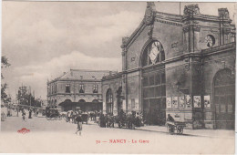 MEURTHE Et MOSELLE - 70 -   NANCY - La Gare  ( Ecrite En 1919 / Légende Rouge  ) - Nancy