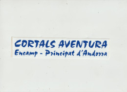 LD 61 : Autocollant : Cortals  Aventura , Encamp , Andorre - Andorra - Autocollants