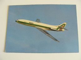 ALITALIA  CARAVELLE  AIRLINES    AVION   AEREO AIRPLANE  POSTCARD UNUSED  CONDITION PHOTO SCRITTA SUL RETRO - 1946-....: Moderne