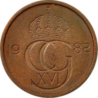 Monnaie, Suède, Carl XVI Gustaf, 5 Öre, 1982, TTB, Laiton, KM:849a - Zweden