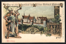 AK Nürnberg, Panorama Um 50-jähr. Jubiläum Des German. National-Museums  - Nuernberg