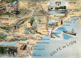 GOLFE DU LION  PLAN CARTE GEOGRAPHIQUE  - Mapas