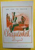 19969 - Rare Carton Original Epreuve Avant Projet Pour Etiquette Chaudsoleil  Bujard Suisse - Other & Unclassified
