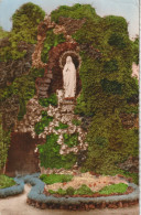PORTIEUX - CPSM : La Grotte De Lourdes Dans Les Jardins De La Maison Mère Des Soeurs De La Providence - Autres & Non Classés