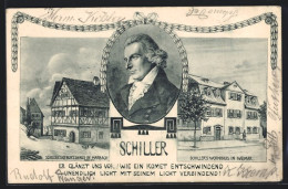 AK Marbach, Schillers Geburtshaus, Schillers Wohnhaus In Weimar  - Marbach