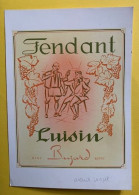 19970 - Rare Carton Original Epreuve Avant Projet Pour Etiquette Fendant Luisin  Bujard Suisse - Sonstige & Ohne Zuordnung