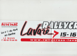 LD 61 : Autocollant :  Maxi : Rallycross En Sarthe , LE MANS , Lavaré - Stickers