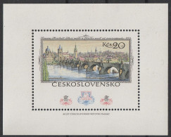 CSSR: 1978, Blockausgabe: Mi. Nr. 36, 20 Kč H. Internationale Briefmarkenausstellung PRAGA 1978 (X).   **/MNH - Blocks & Kleinbögen