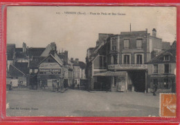 Carte Postale  27. Vernon Place De Paris Et Rue Carnot  Très Beau Plan - Vernon