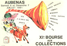 07 AUBENAS  BOURSE AUX COLLECTIONS 1991 - Aubenas