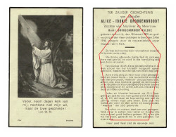 Alica Droogenbroodt Remi Droogenbroodt Valcke Kortrijk Gent 1938 Doodsprentje Bidprentje - Obituary Notices