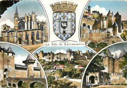 11 LA CITE DE CARCASSONNE MULTIVUES BLASON - Carcassonne