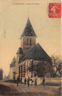 FOUQUEVILLE - Abside De L'Eglise (carte Toilée) - Sonstige & Ohne Zuordnung