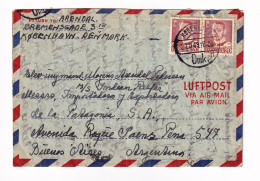 København 1949 Copenhague Danemark Denmark Danmark Buenos Aires Argentina Luftpost Argentine - Storia Postale