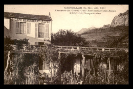 06 - CASTELLAR - GRAND CAFE DES ALPES - PEGLION PROPRIETAIRE - Other & Unclassified