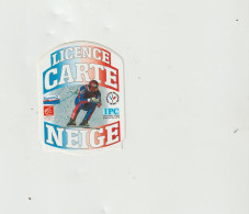 LD 61 : Autocollant :  Licence  Carte  Ski , Neige - Stickers