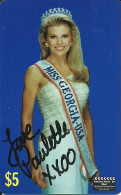 USA: Prepaid BTI - TeleCard World Exposition 1995 Los Angeles, Miss Georgia 1995 - Other & Unclassified
