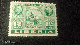 LİBERİA-1940-50         12  CENT            UNUSED - Liberia