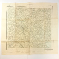 Cartina Geografica, Cartina Militare - Ferrara, Emilia-Romagna Italia Dimensioni 48 X 52 Cm. - Geographische Kaarten