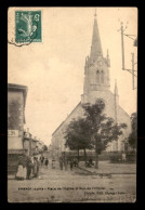 42 - CHANGY - PLACE DE L'EGLISE ET RUE DE L'HOPITAL - Andere & Zonder Classificatie