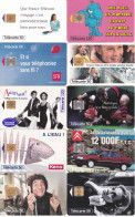 45 Télécartes Différentes FRANCE Lot1 - Verzamelingen