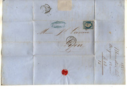 TB 4819 - 1855 - LAC - Lettre De M. MONESTIER Aîné à AVIGNON Pour M. LACROIX à LYON - 1849-1876: Klassik