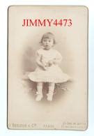 CARTE CDV - Portrait D'une Jolie Petite Fille à Identifier - Taille 108 X 166 - Phot. G. RENAUDIN & Cie - Anciennes (Av. 1900)