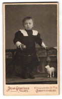 Fotografie Jacob Gebrüder, Charlottenburg, Wilmersdorfer-Str.55 /56, Kleines Kind Mit Seinen Spielzeugen  - Anonyme Personen