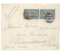 !!! CONGO, LETTRE DE 1921 DU CONGO BELGE POUR LE LUXEMBOURG, ARRIVÉE AU VERSO. - Covers & Documents