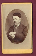 260524 - PHOTO ANCIENNE CDV PAUL RENHAS DE RORSCHACH SUISSE LYON Professeur Langues Sténographe - Homme Bonnet - Old (before 1900)