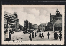 AK Essen, Hauptbahnhof Mit Strassenpartie  - Essen