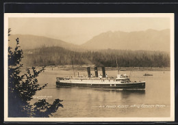 AK Vancouver, Steamer SS Prince Rupert Entering The Harbor  - Paquebots